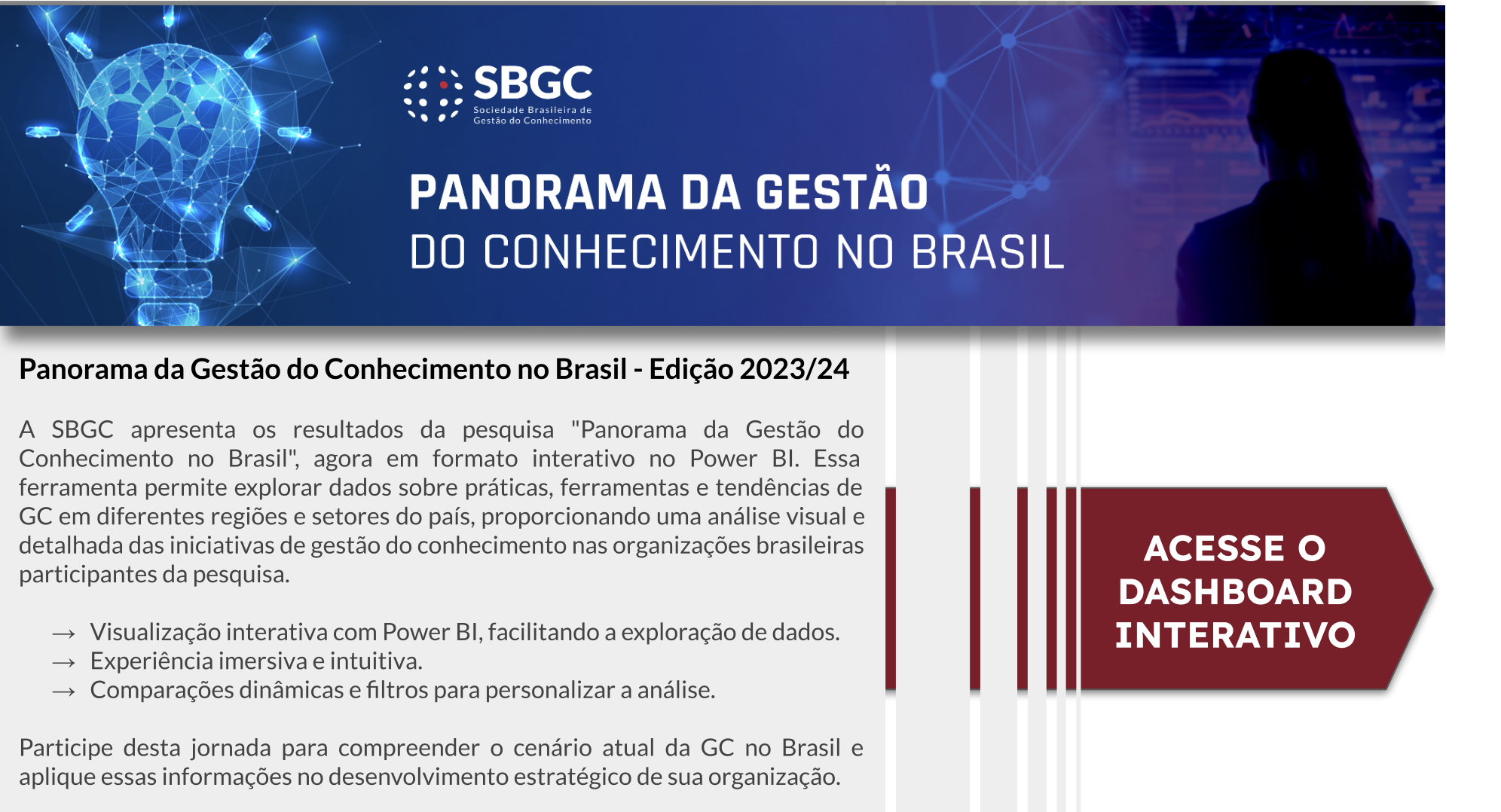Imagem Relatório - Panorama da Gestão do Conhecimento no Brasil - 2023/24